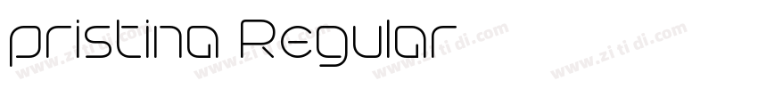 pristina Regular字体转换